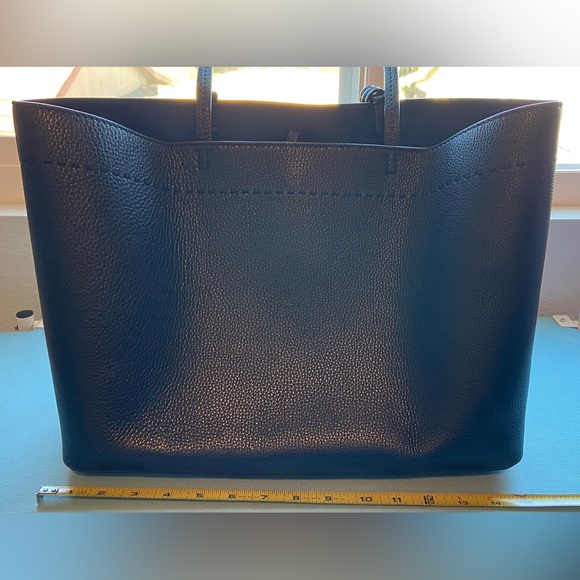 Tory Burch McGraw Tote - Black / Royal Navy - Picture 4 of 16